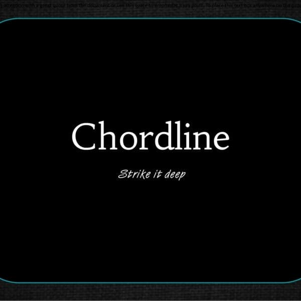 The Chordline" Trifold Brochure